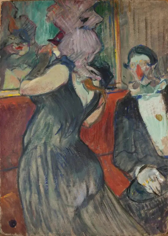 Rust tijdens het gemaskerde bal - Henri de Toulouse-Lautrec