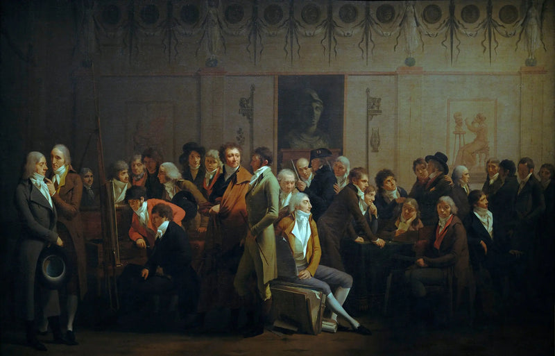 Kunstenaarssamenkomst in Isabey's atelier - Louis-Léopold Boilly

Source:
Réunion d'artistes dans l'atelier d'Isabey - Louis-Léopold Boilly