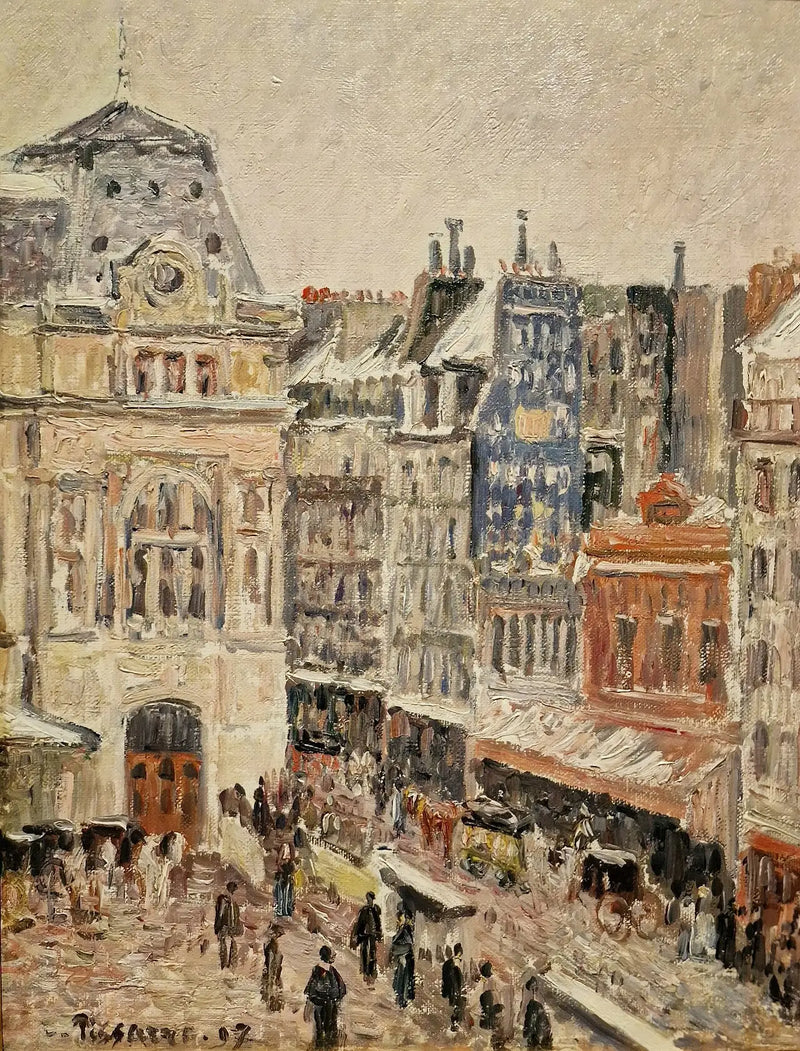 Rue d'Amsterdam en Station Staint-Lazare - Camille Pissarro
