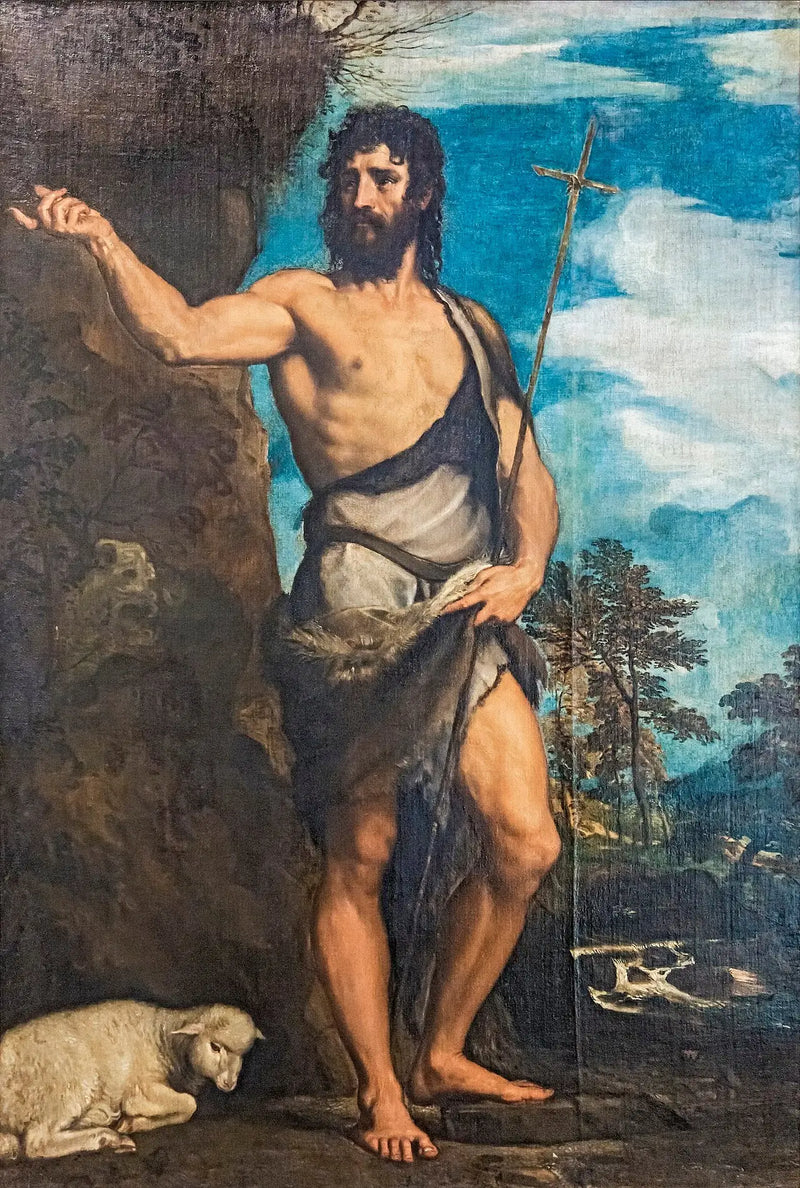 Sint-Jan de Doper in de woestijn - Titiaan