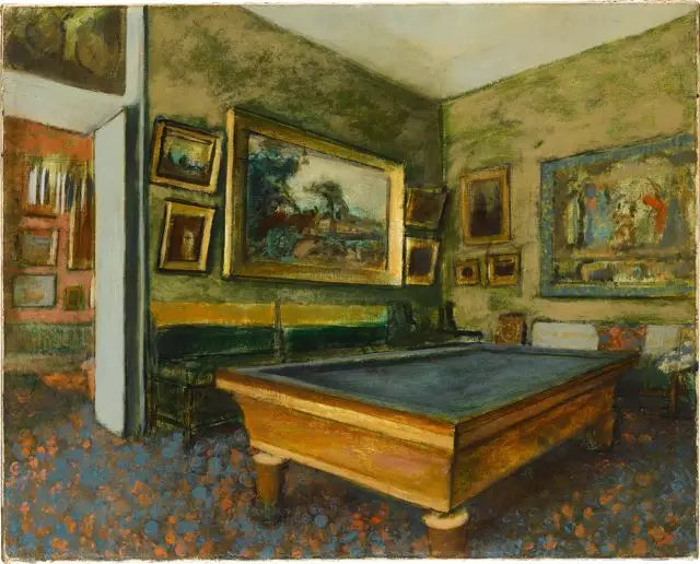 Biljartkamer - Edgar Degas