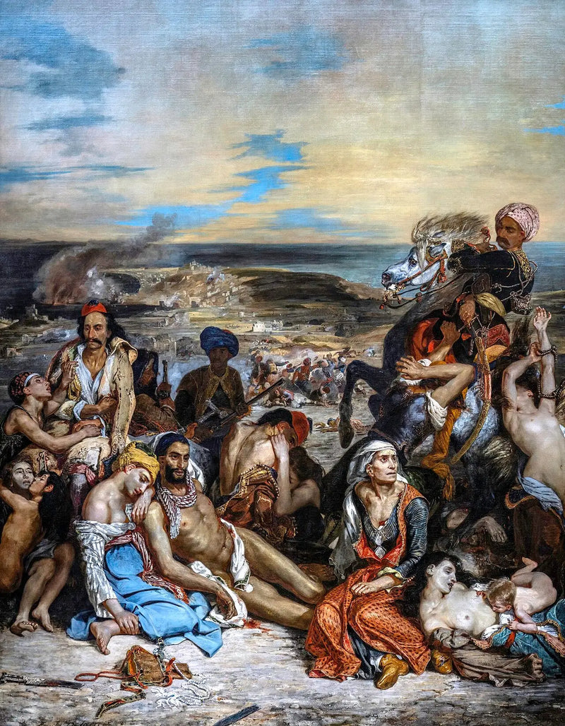 Scènes van de slachtingen van Chios - Eugène Delacroix