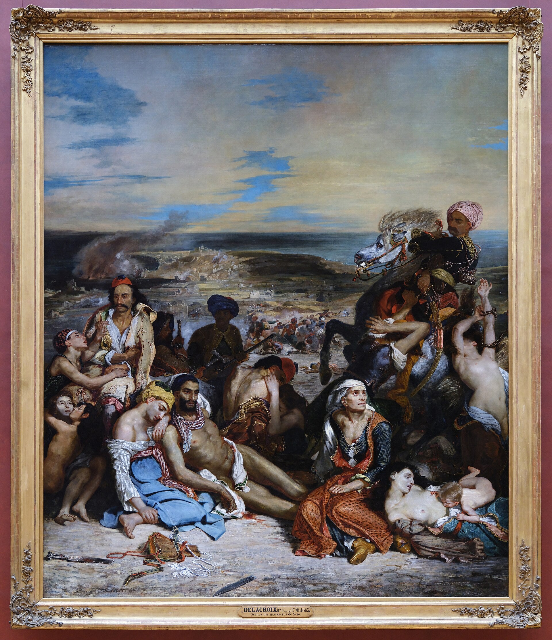 Scènes van de slachtingen van Chios - Eugène Delacroix