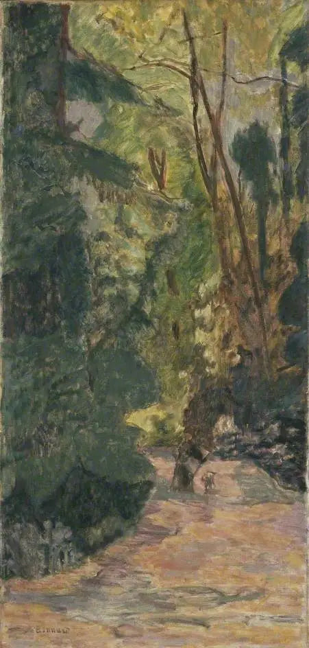 Pad in het bos - Pierre Bonnard
