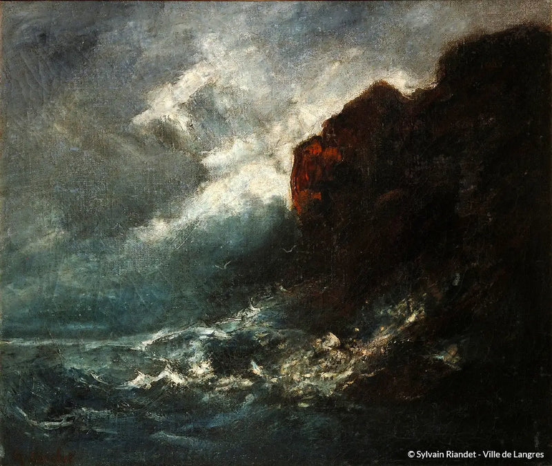 Storm op zee - Gustave Courbet