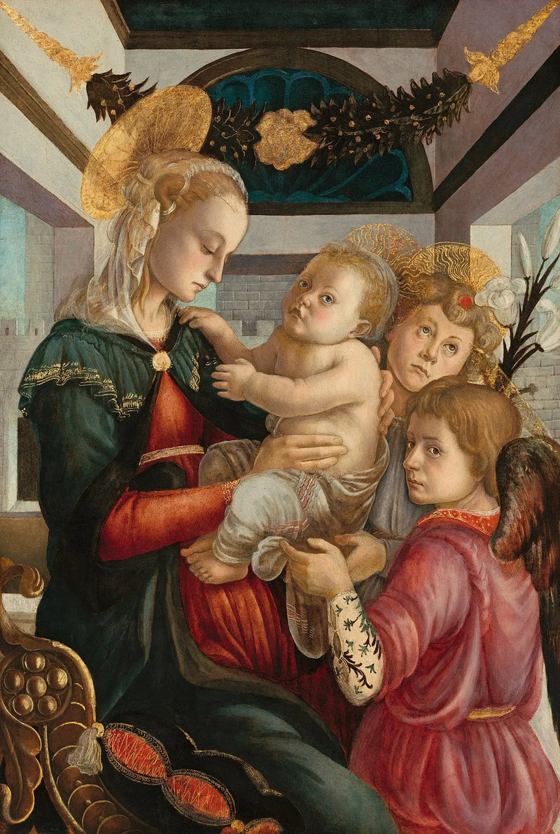 Maagd met Kind en engelen - Sandro Botticelli