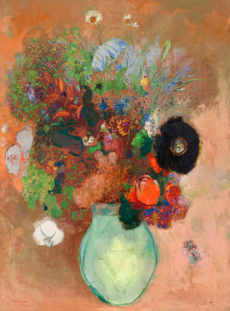 De zwarte papaver - Odilon Redon