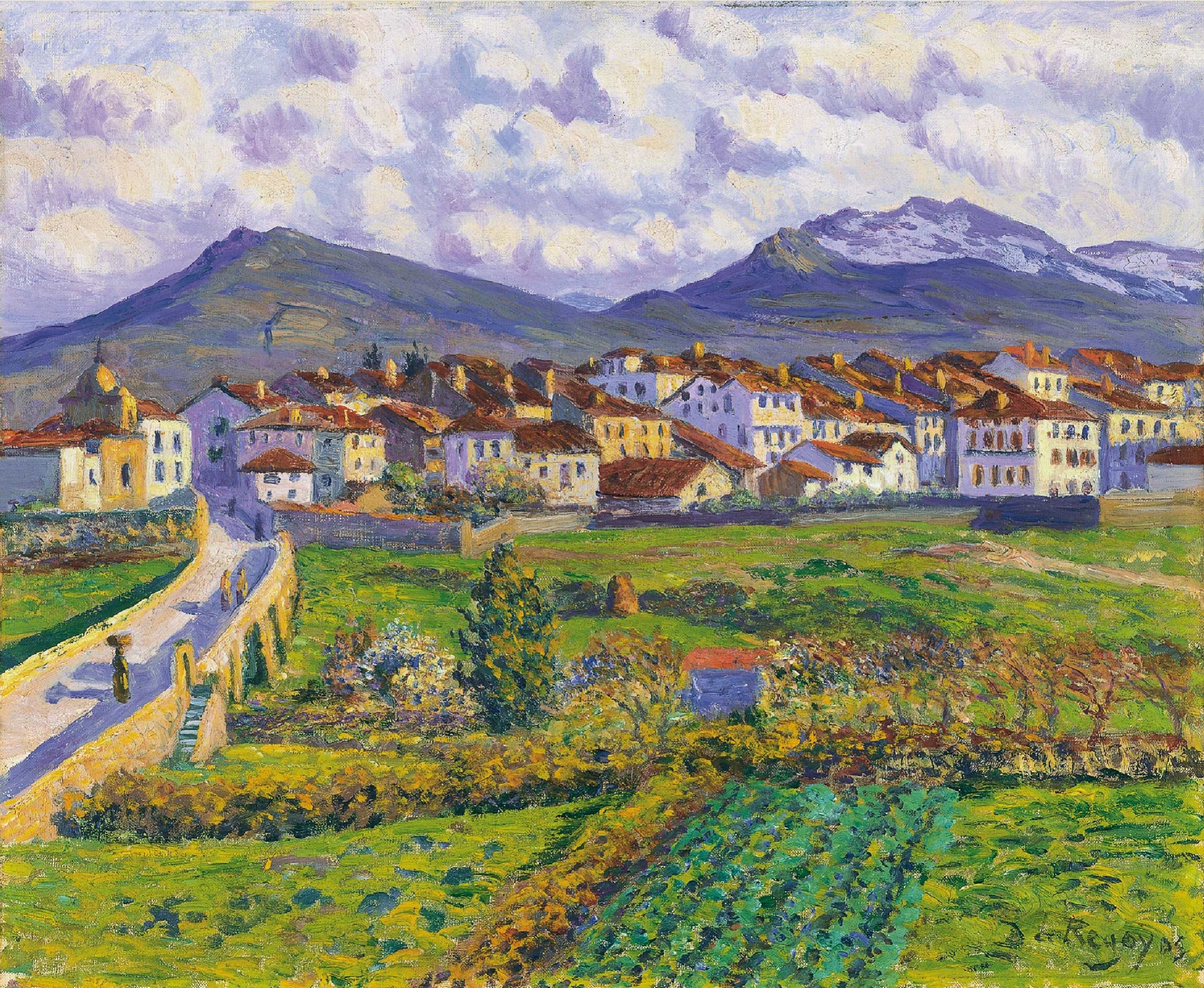 Paysage de Hernani - Darío de Regoyos - Alpha Reproduction