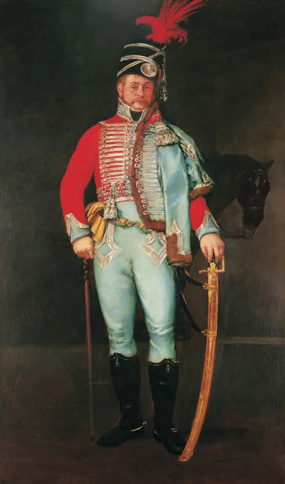 Reproduction du tableau « Portrait de l'officier Pantaleón Pérez de Nenin - Francisco de Goya » par Alpha Reproduction en peinture à l’huile