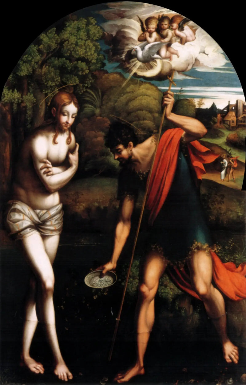 Doop van Christus - Parmigianino