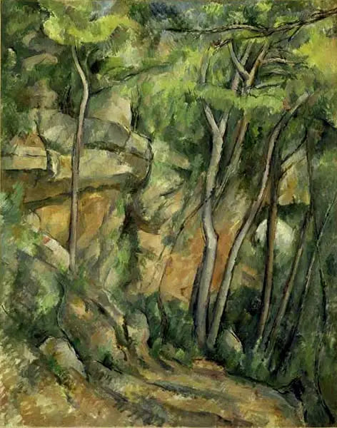 In het park van Château Noir - Paul Cézanne