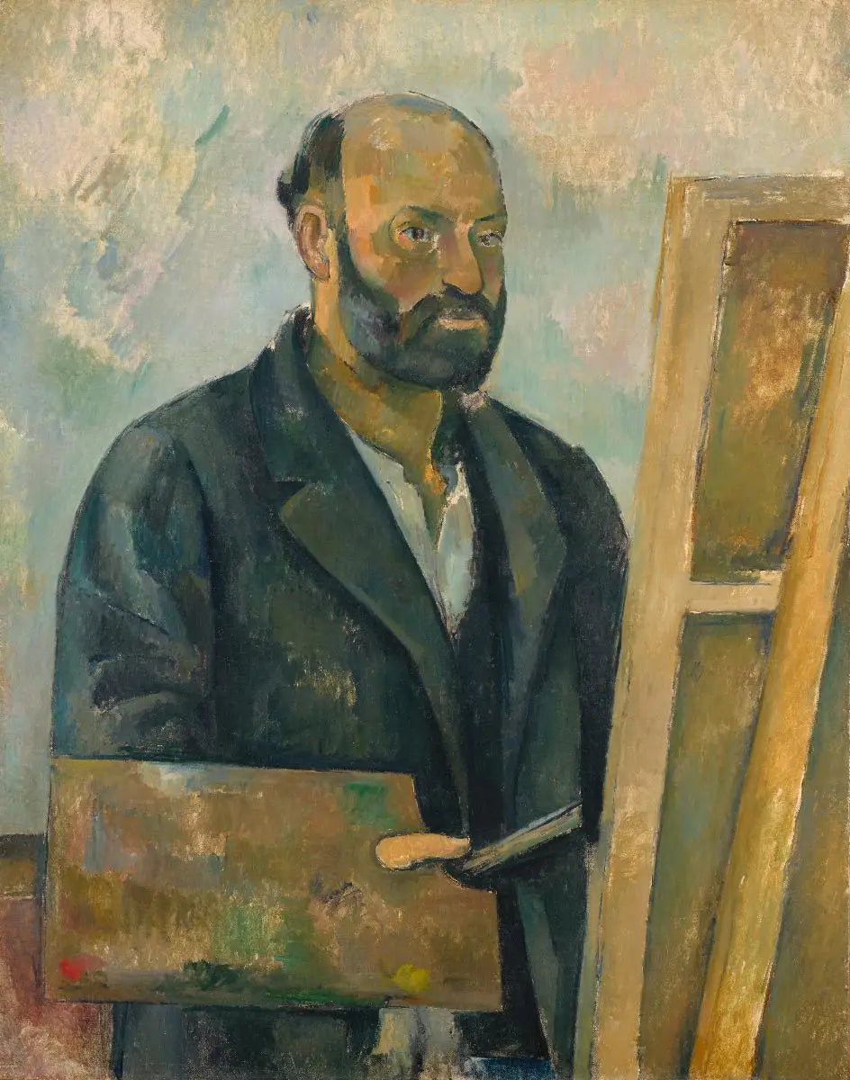 Reproduction du tableau « Autoportrait à la palette - Paul Cézanne » par Alpha Reproduction en peinture à l’huile