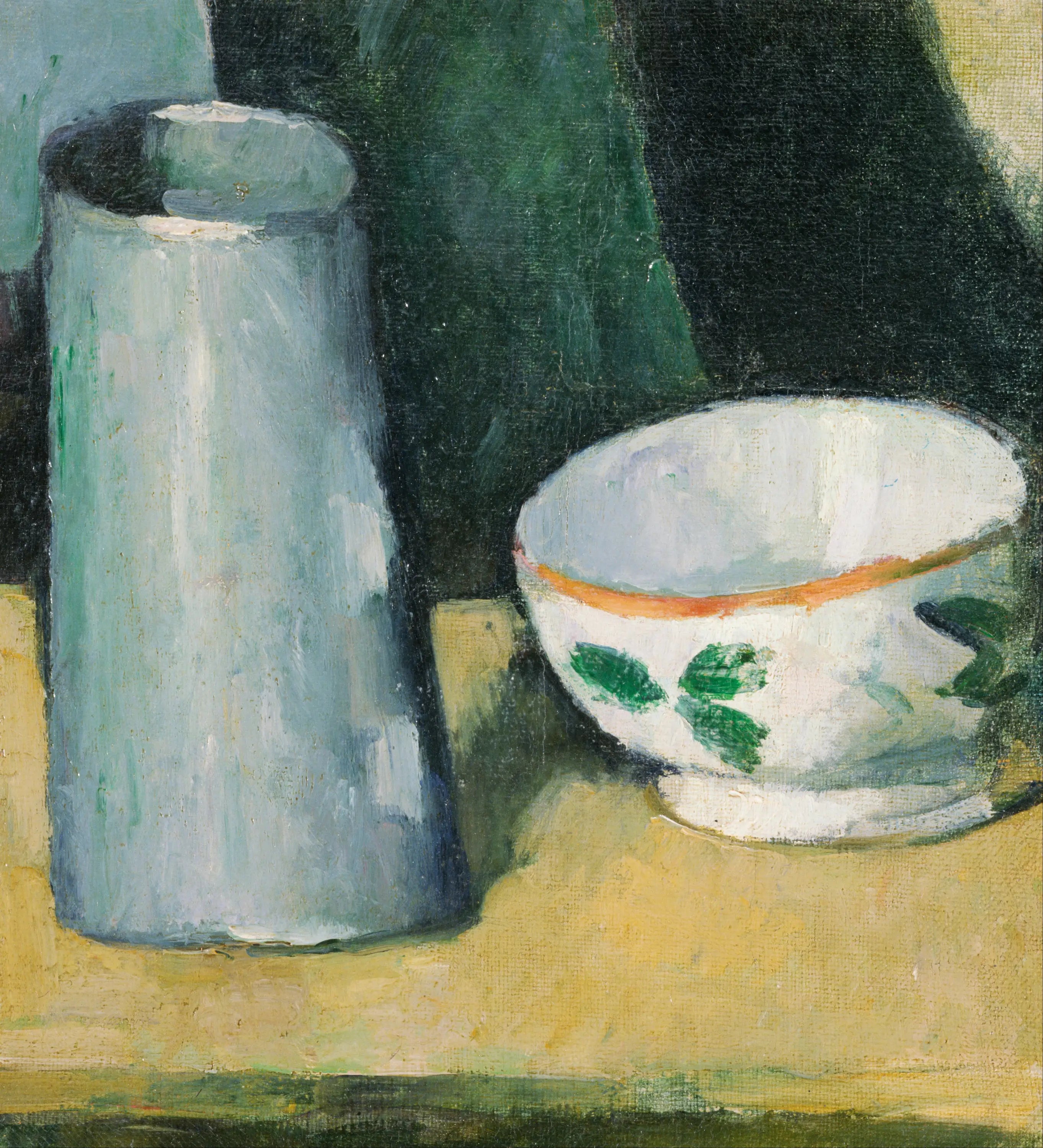 Reproduction du tableau « Bol et boîte à lait - Paul Cézanne » par Alpha Reproduction en peinture à l’huile