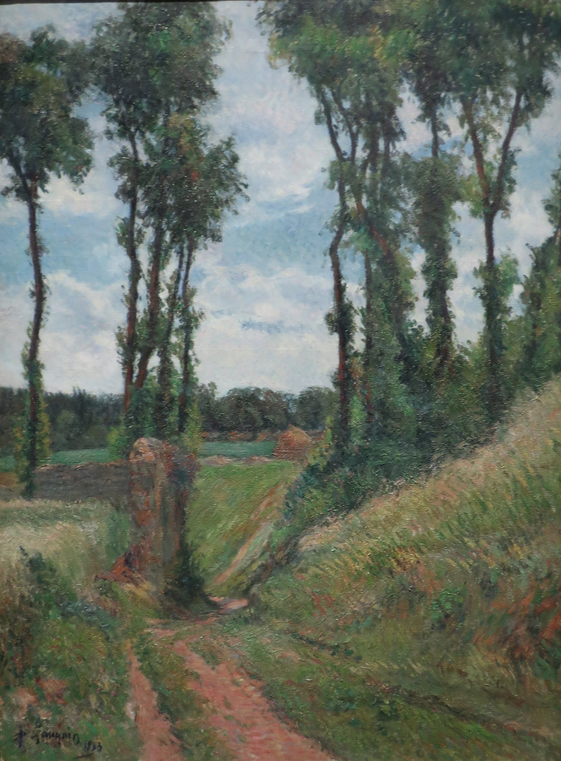 Laan met populieren, Osny - Paul Gauguin