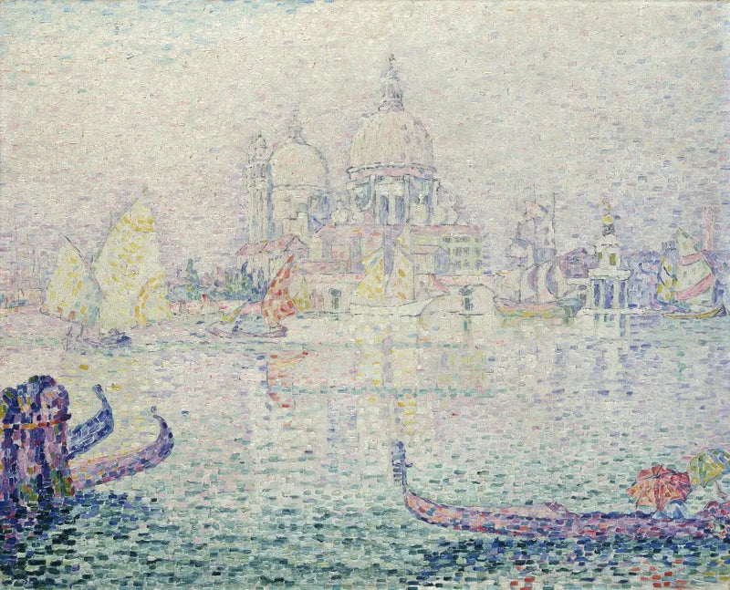 Kanaal van de Giudecca, Ochtend (Santa Maria della Salute) - Paul Signac