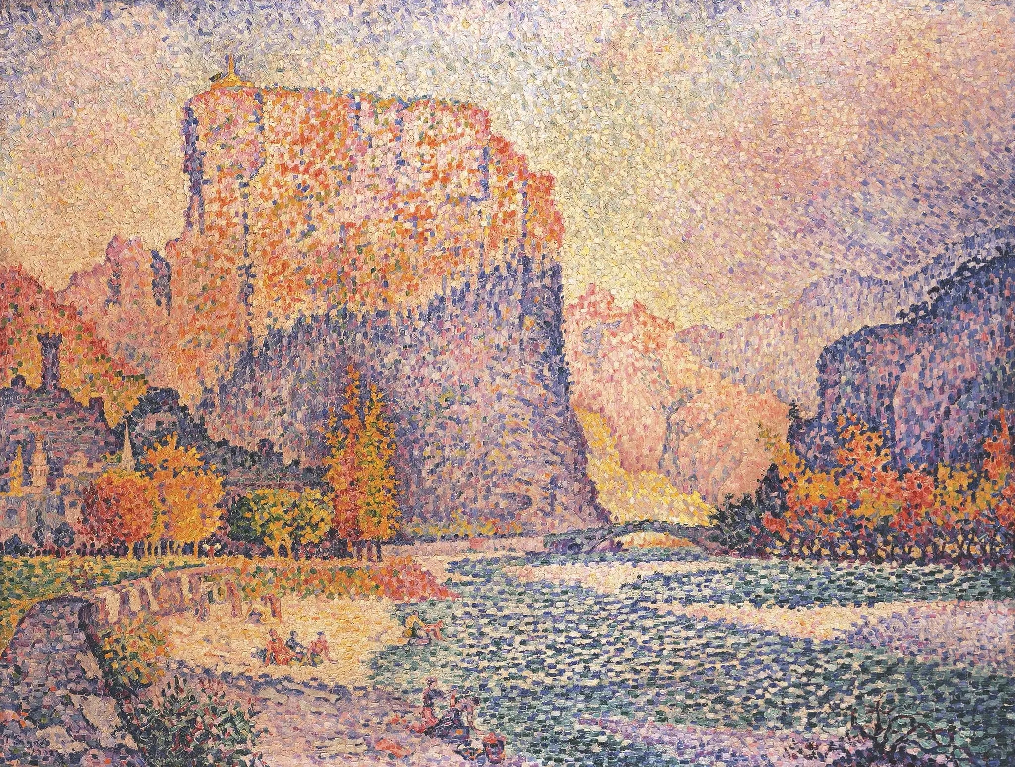 Reproduction du tableau « Castellane - Paul Signac » par Alpha Reproduction en peinture à l’huile