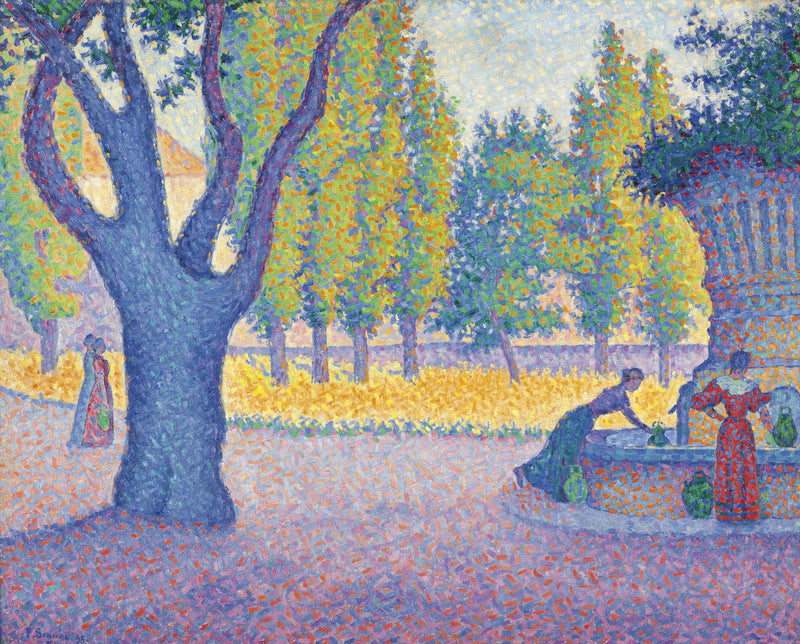 Saint-Tropez, fontein van de Lices - Paul Signac