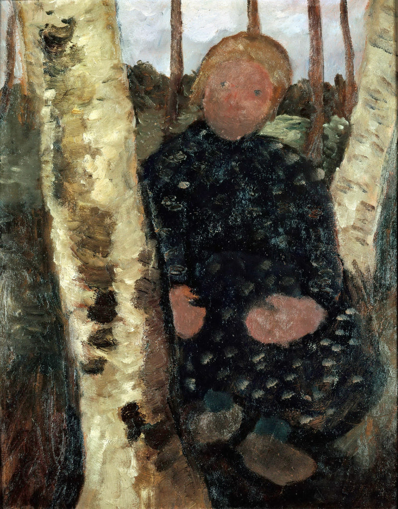 Girl between the Birch Trees (1904) - Paula Modersohn-Becker