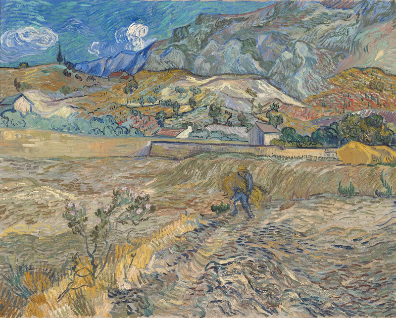 Landschap in Saint-Rémy - Vincent van Gogh