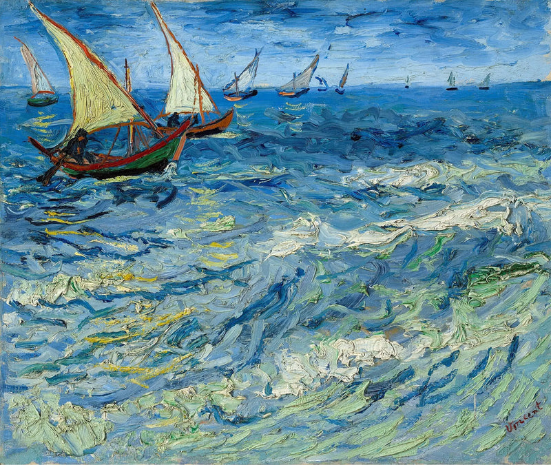 Zeegezicht bij Les Saintes-Maries - Vincent van Gogh