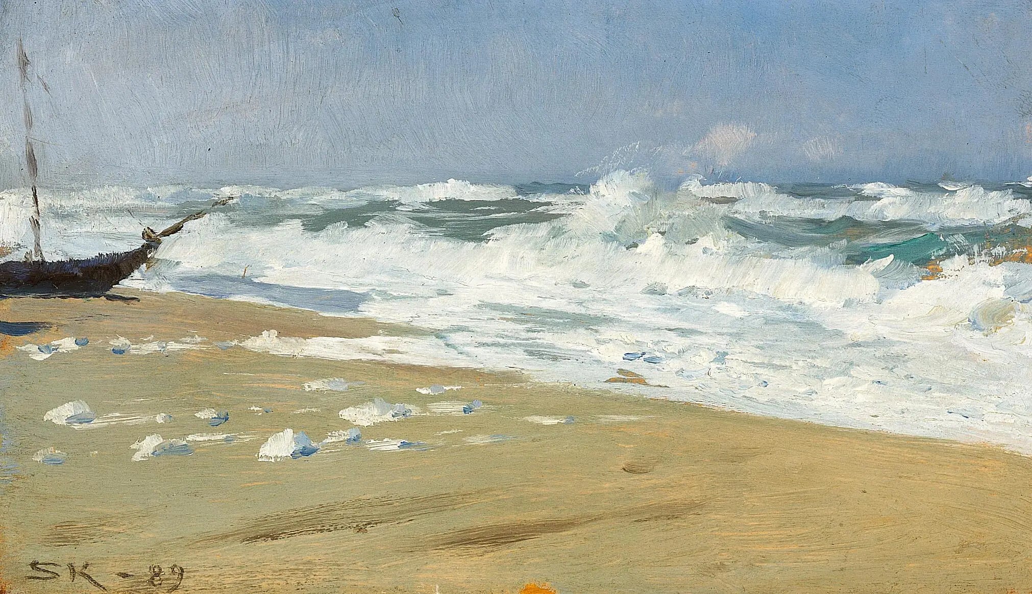 Étude d’une plage. - Peder Severin Krøyer - Alpha Reproduction