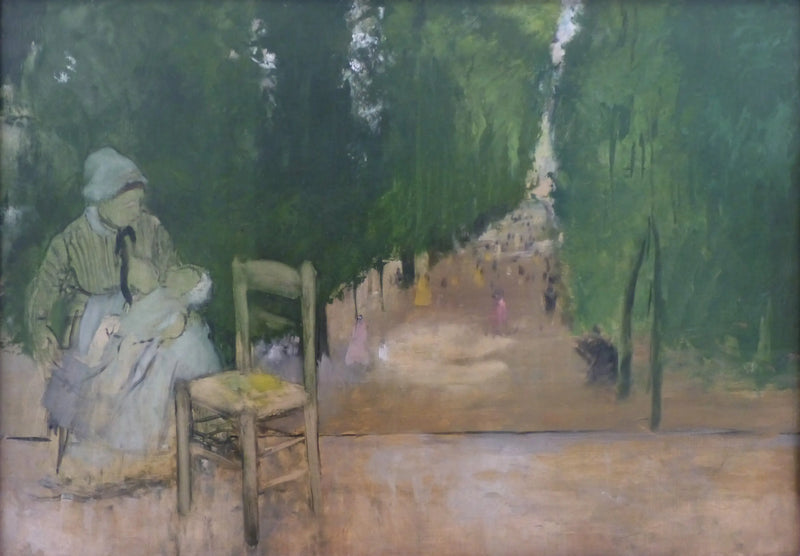 Een verpleegster in de tuin van Luxemburg - Edgar Degas