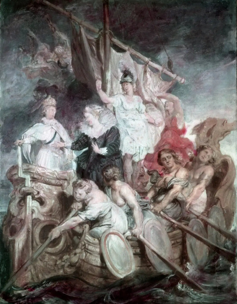 De komst van de meerderjarigheid van Lodewijk XIII - Peter Paul Rubens