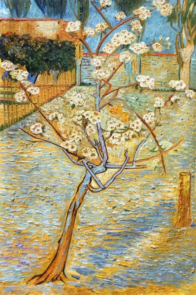 🍐 Kleine bloeiende perenboom – Vincent van Gogh (1888)