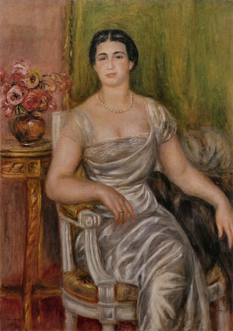 Portret van de dichteres Alice Vallières-Merzbach - Pierre-Auguste Renoir