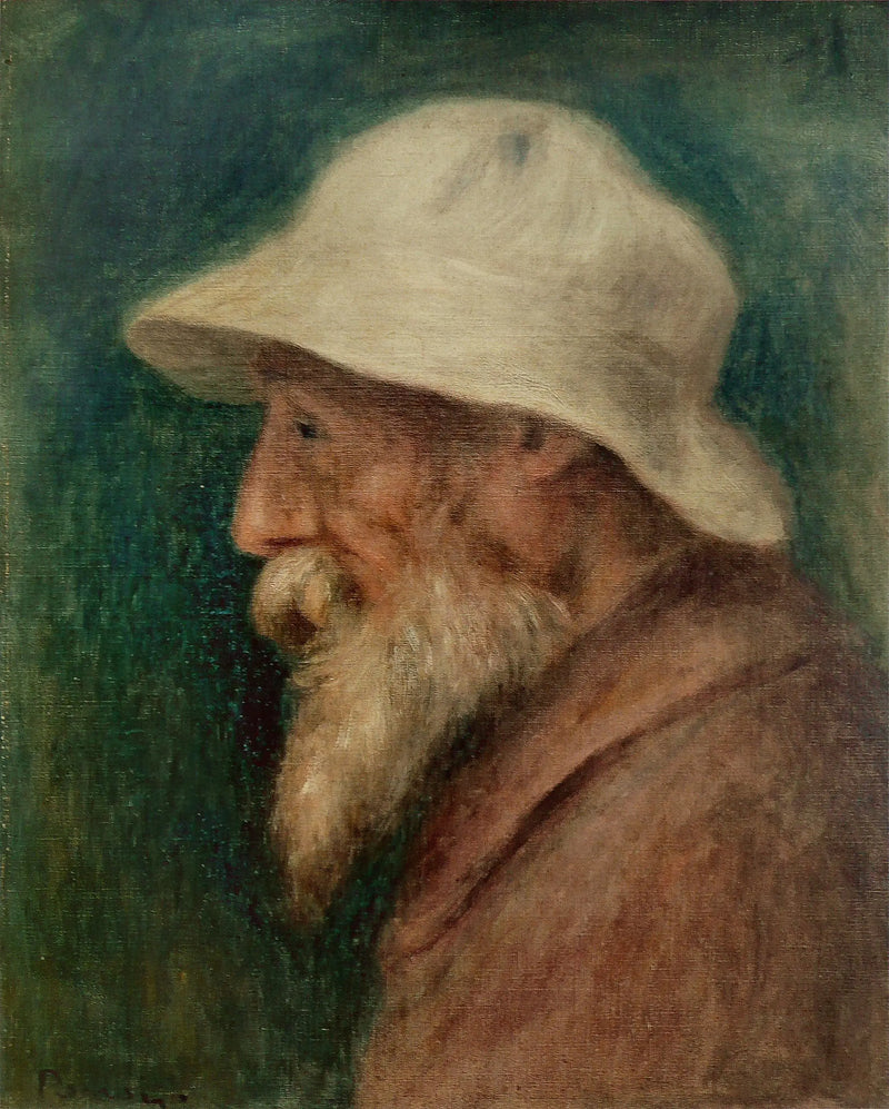 Zelfportret met witte hoed - Pierre-Auguste Renoir