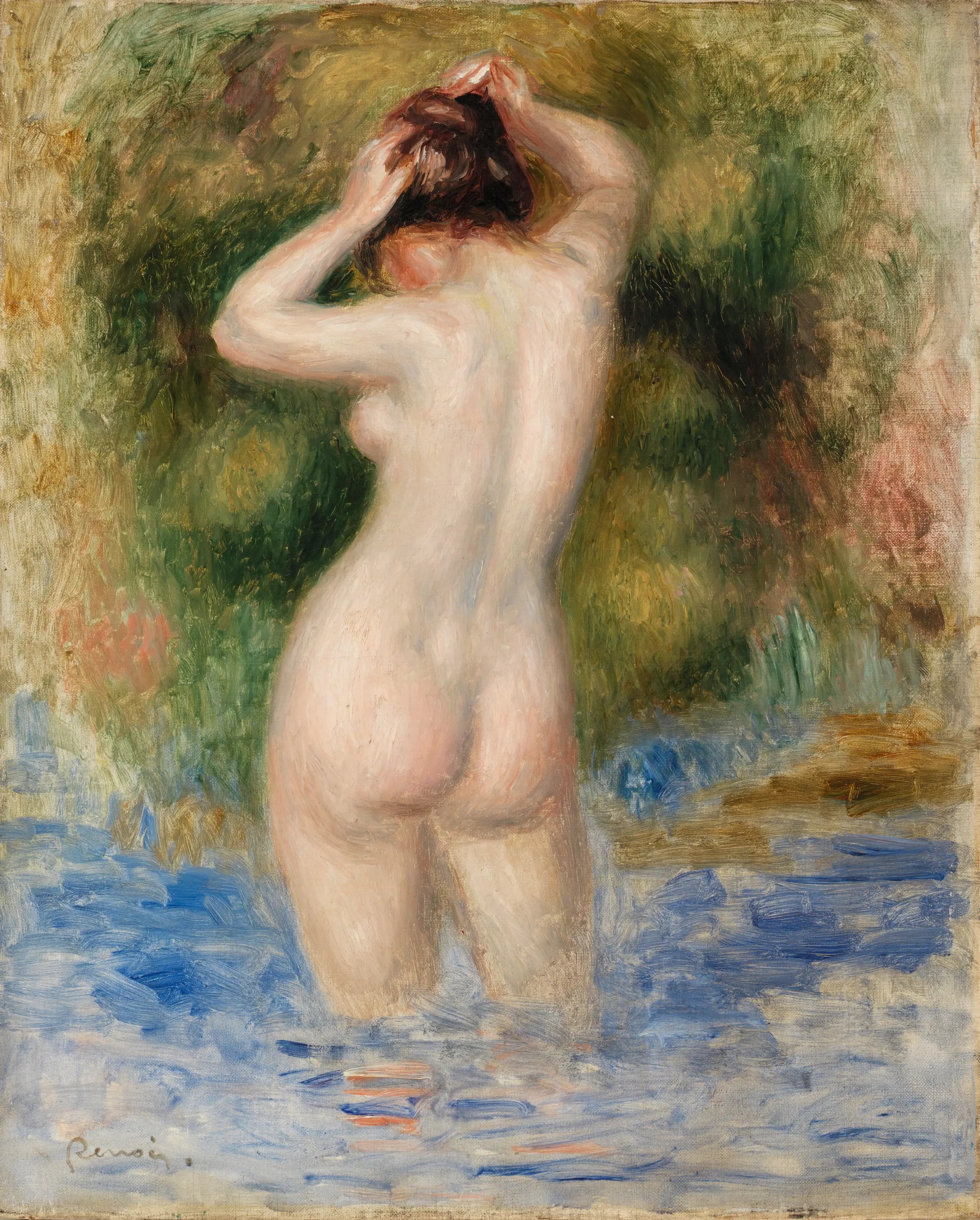 Reproduction du tableau « Baigneuse - Pierre-Auguste Renoir » par Alpha Reproduction en peinture à l’huile