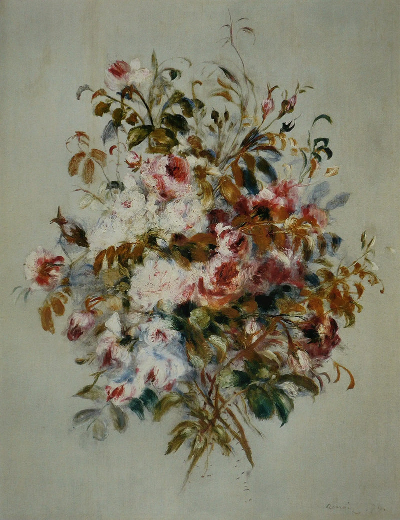 Boeket van rozen - Pierre-Auguste Renoir