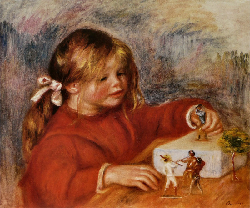 Claude Renoir aan het spelen - Pierre-Auguste Renoir