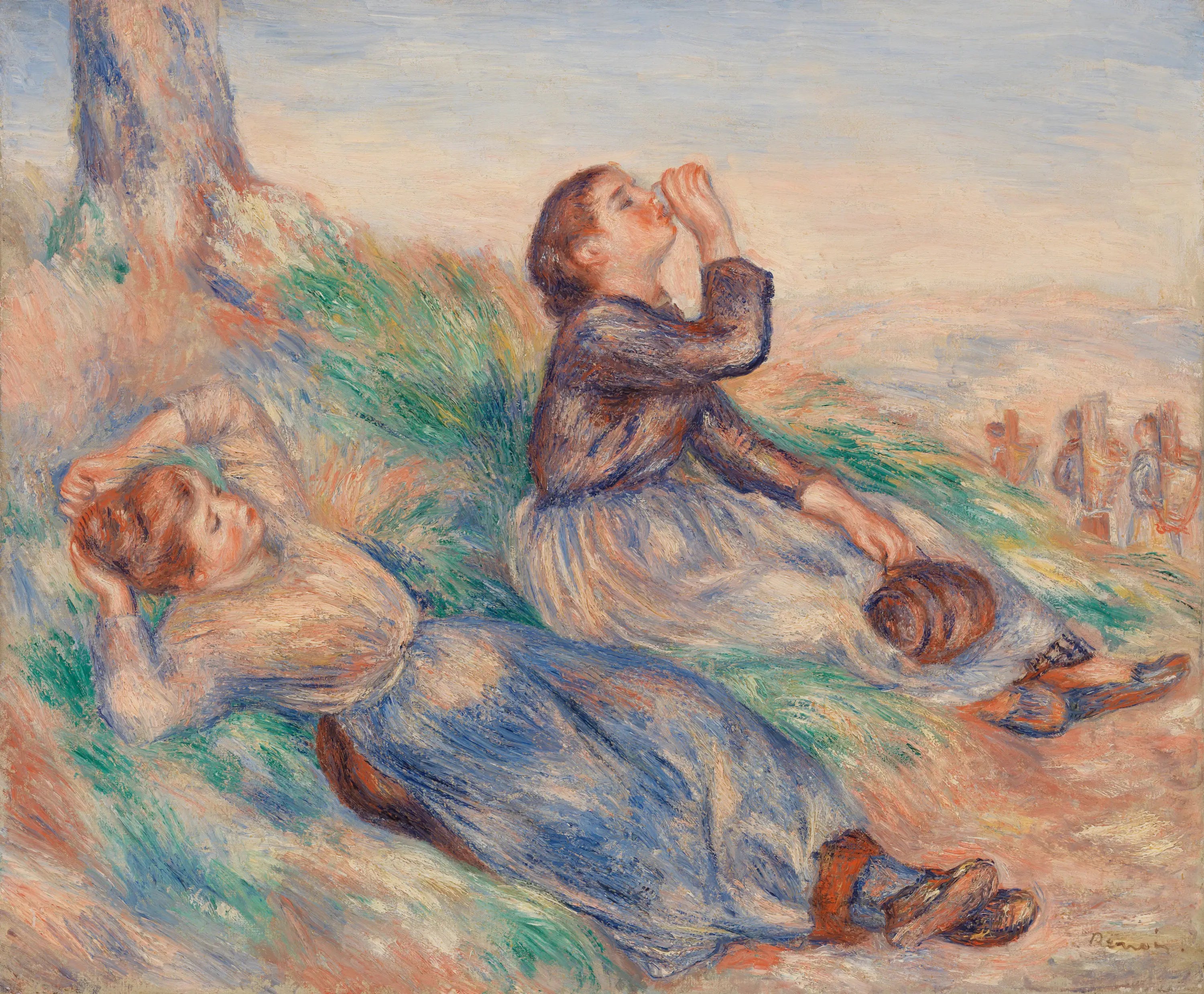 Reproduction du tableau « Vendangeuses - Pierre-Auguste Renoir » par Alpha Reproduction en peinture à l’huile