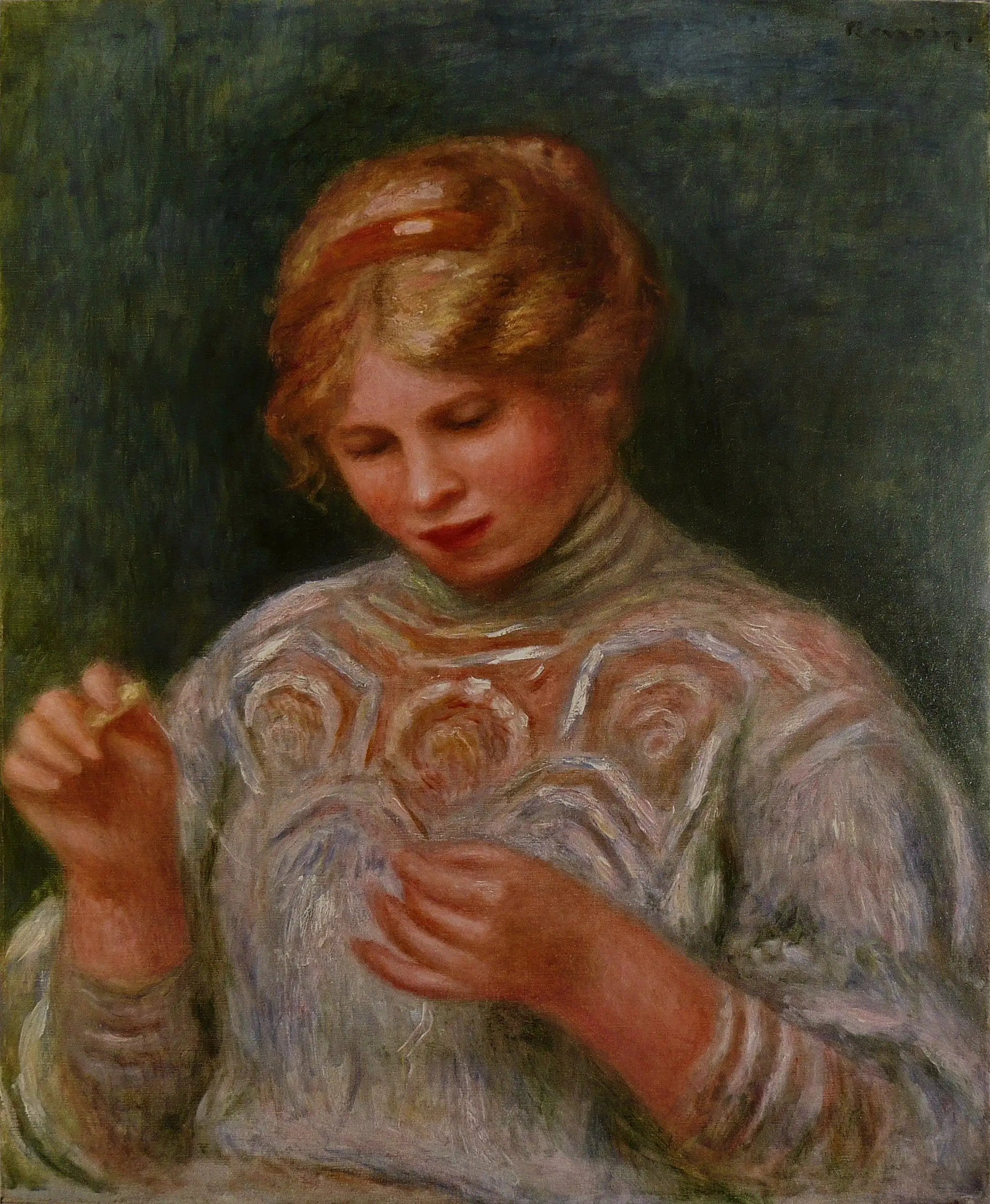 Reproduction du tableau « La frivolité - Pierre-Auguste Renoir » par Alpha Reproduction en peinture à l’huile