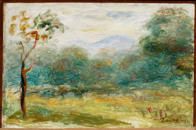 Landschap van het zuiden van Frankrijk (Cagnes-sur-Mer) - Pierre-Auguste Renoir