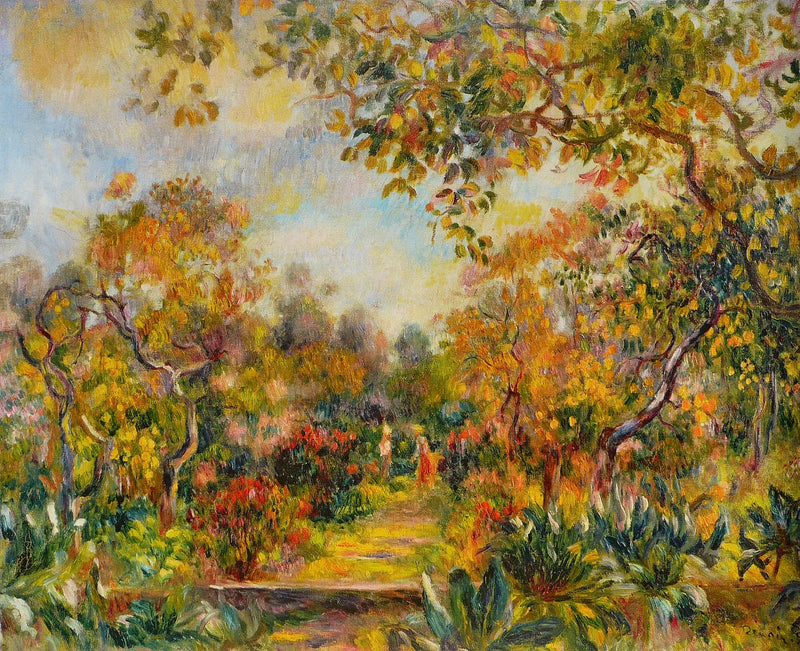 Landschap in Beaulieu - Pierre-Auguste Renoir