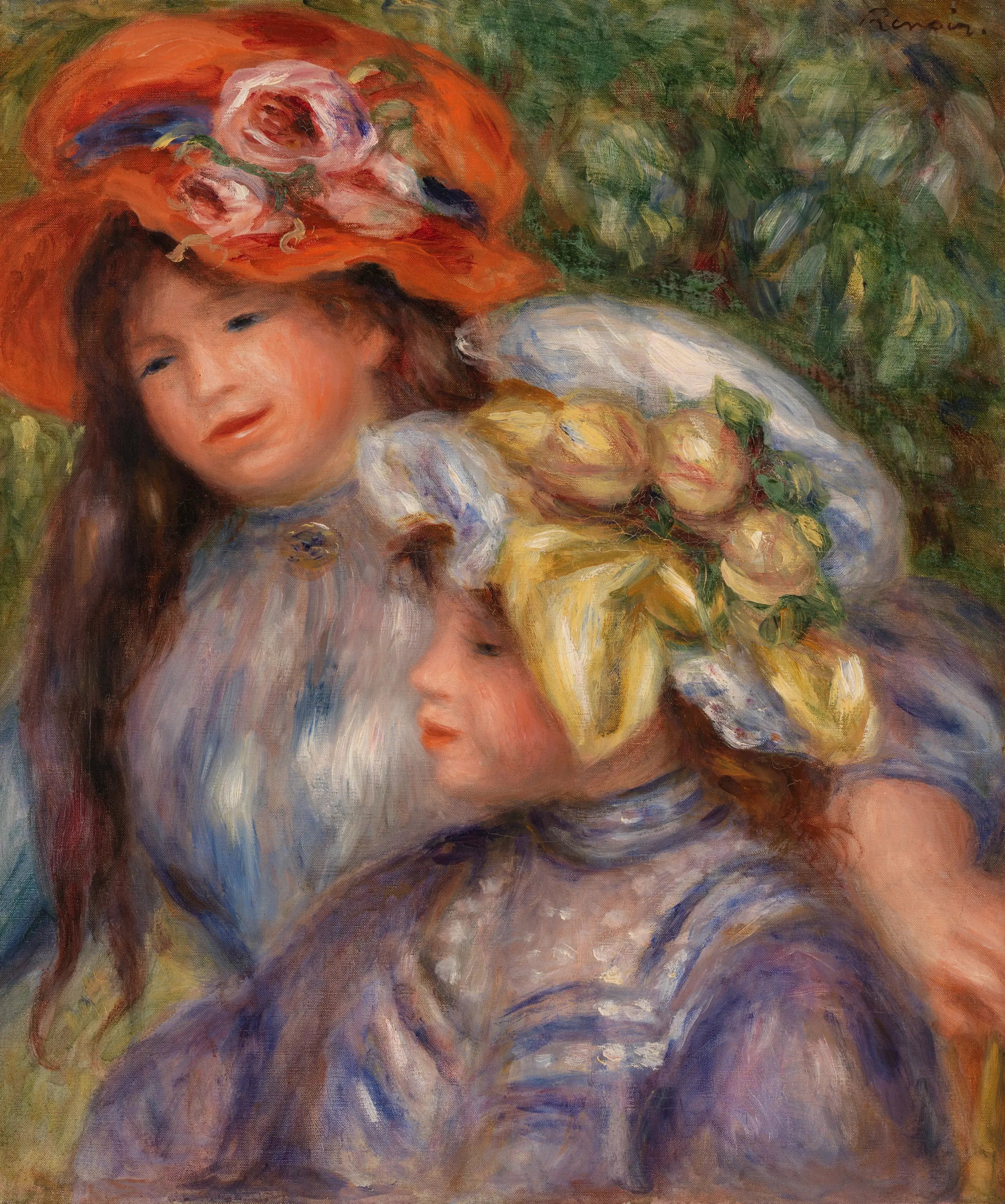 Reproduction du tableau « Deux filles - Pierre-Auguste Renoir » par Alpha Reproduction en peinture à l’huile