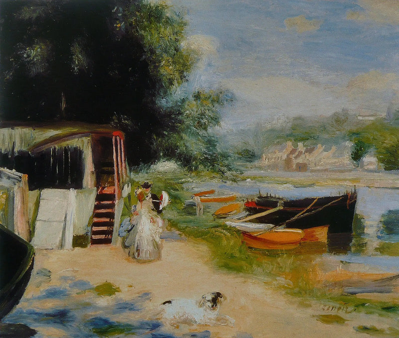 Uitzicht op Bougival - Pierre-Auguste Renoir