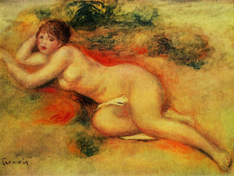 Naaktfiguur van een meisje - Pierre-Auguste Renoir