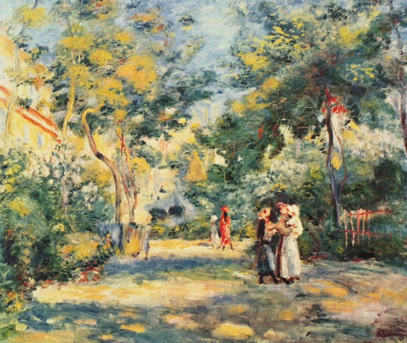 Een tuin in Montmartre - Pierre-Auguste Renoir