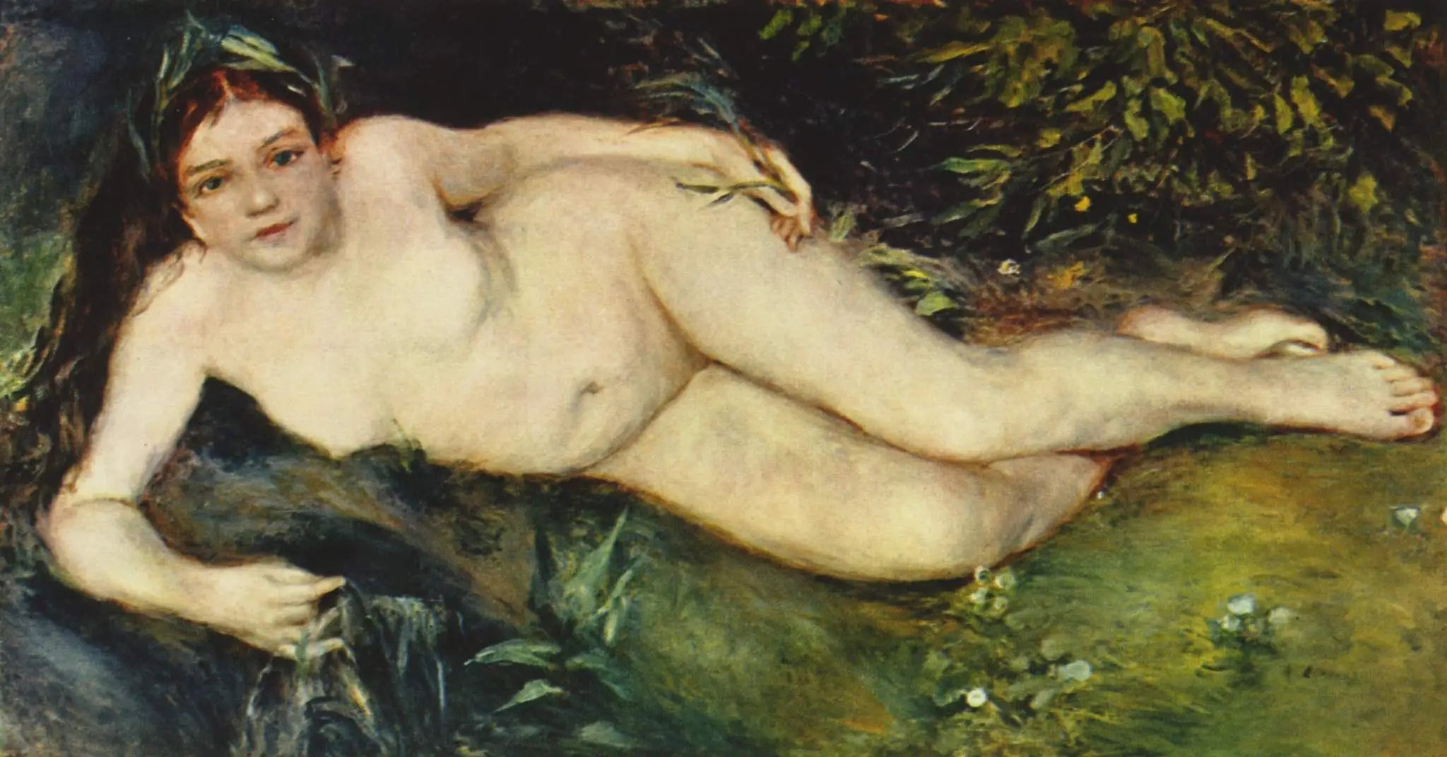 Reproduction du tableau « Nymphe à la source - Pierre-Auguste Renoir » par Alpha Reproduction en peinture à l’huile