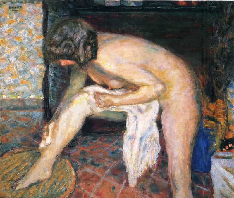 Vrouw gebogen - Pierre Bonnard