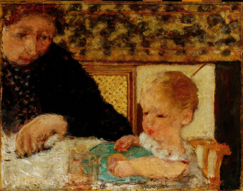 Grootmoeder met een kind - Pierre Bonnard