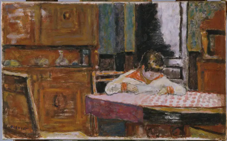 Interieur met jongen - Pierre Bonnard