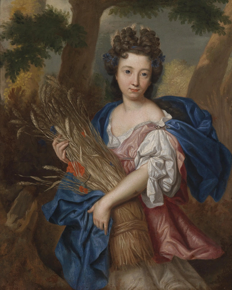 Portret van een jonge vrouw in Ceres - Pierre Mignard