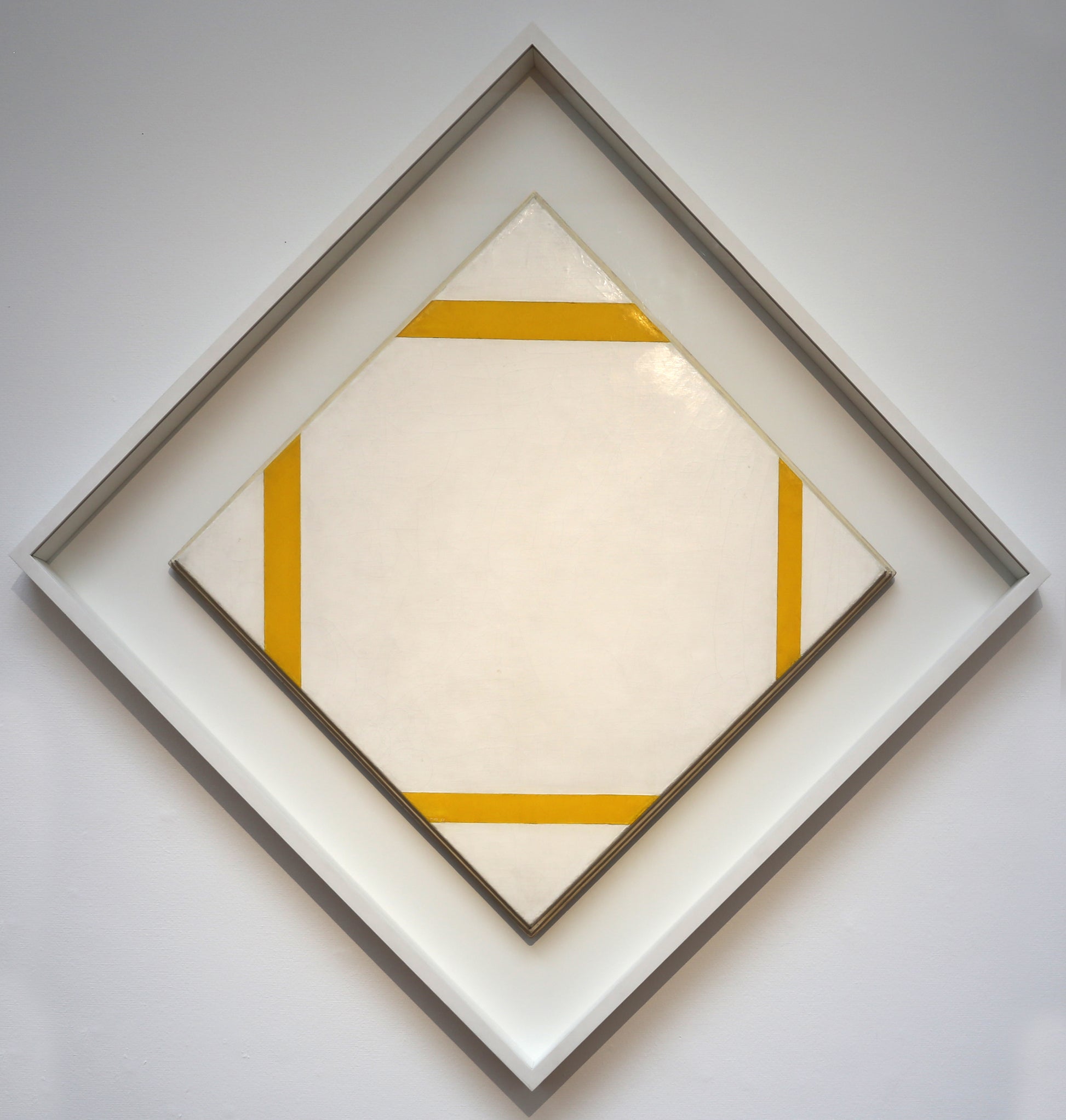 Reproduction du tableau « Composition avec des lignes jaunes - Piet Mondrian » par Alpha Reproduction en peinture à l’huile