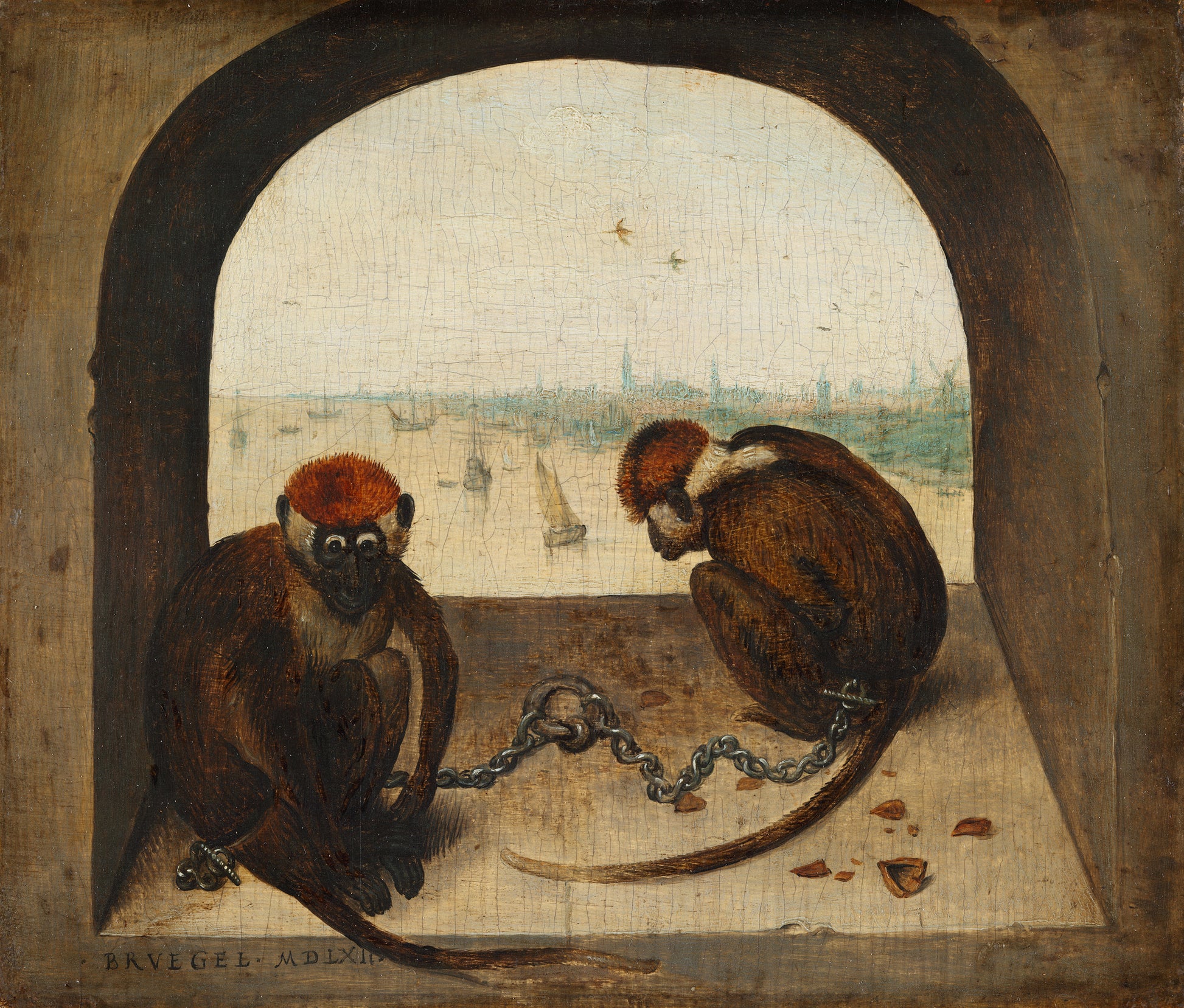 Twee Apen - Pieter Brueghel de Oude