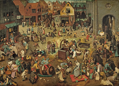 Le Combat de Carnaval et Carême - Pieter Brueghel the Elder - Alpha Reproduction