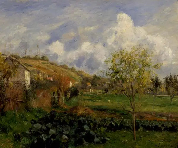 Landschap bij Pontoise - Camille Pissarro